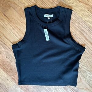 Black Sleeveless Top - tank top nwt Madewell